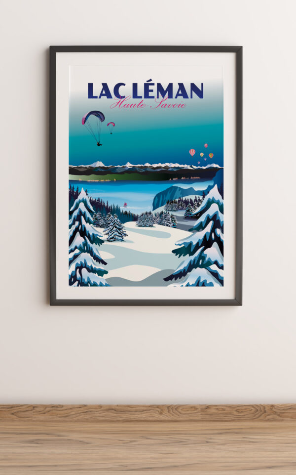 Affiche lac Léman